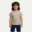 White Leopard With Hearts Print T-shirt Top For Girls