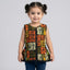 Multi Colors Sleeves Less Top Frock For Girls
