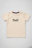 Peach Paul Print T-shirt Top For Boys