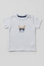Blue Butterflies Print T-shirt Top For Girls