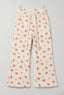 Cream WIth Pink Flowers Print Flapper For Girls