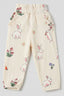 Cream Rabbit Print Pocket Pajama For Girls