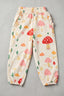 Cream Mashroom Tree Print Pocket Pajama For Girls