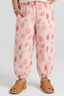 Pink Lemon Print Pocket Pajama For Girls