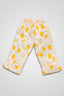 Yellow Lemon Print Flapper For Girls