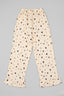 Yellow Heart Love Print Flapper Pajama For Girls