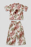 Red Dots Print Co-Ord Linen Fabric Suit