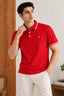 Red Collar Relax Fit Polo