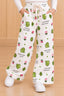 White Dino Ribloom Fabric Flapper