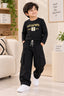 Black Dopa Rib Aura Fabric Suit