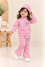 Pink Hearts Velora Rib Fabric Suit