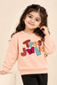 Pink Tres Cloud Weave Fabric Sweatshirt