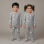 GREY WITH PENGUIN PRINT FULL BODY FULL SLEEVES ROMPERS