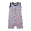 LIGHT GREY FULL BODY SLEEVE LESS ANIMALS PRINTED ROMPER
