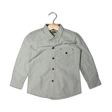 NEW LIGHT GREY CO FULL SLEEVES CASUAL SHIRT FOR BOYS