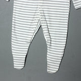 NEW GREY STRIPES FULL BODY FULL SLEEVES ROMPERS