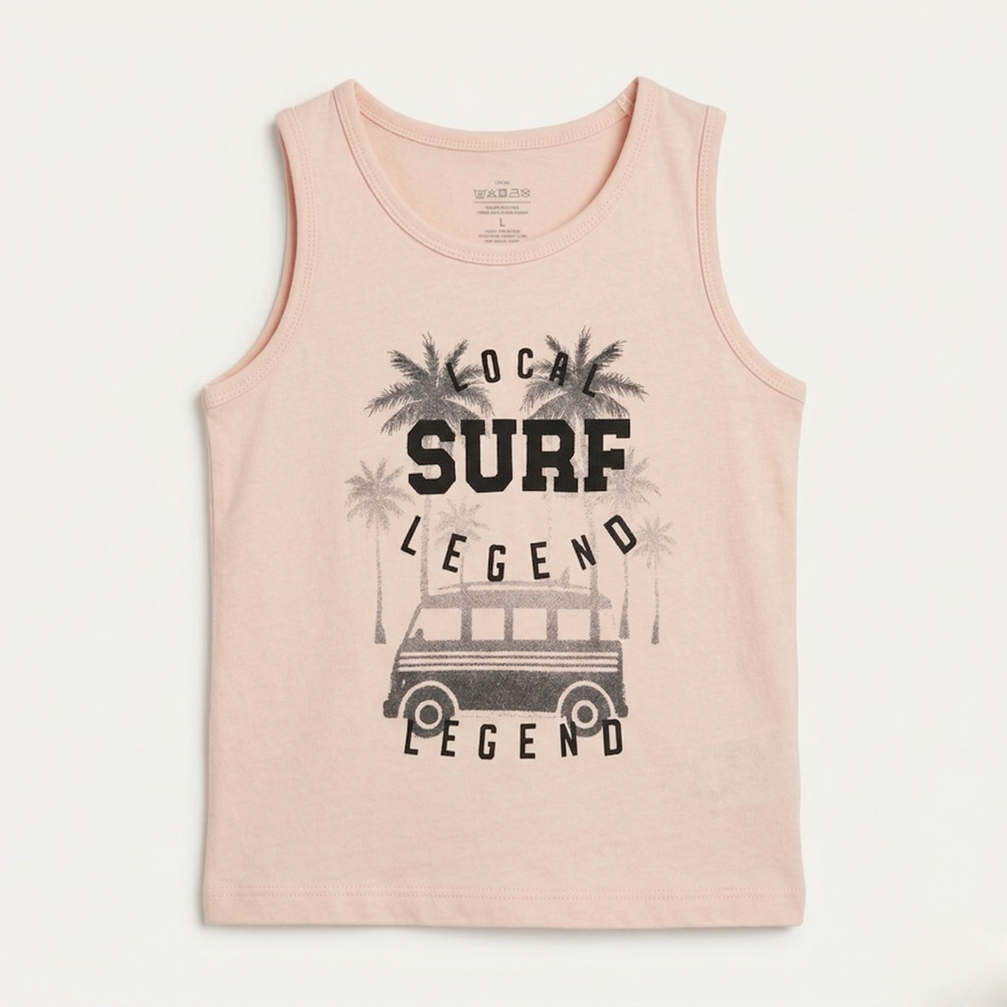 Pink Surf Legend Print Sando For Summers Secondary image