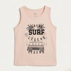 Pink Surf Legend Print Sando For Summers