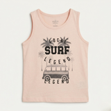 Pink Surf Legend Print Sando For Summers