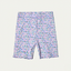 MULTI FLOWERS PRINT RIBBED FABRIC 3 QUARTER PAJAMA TROUSER