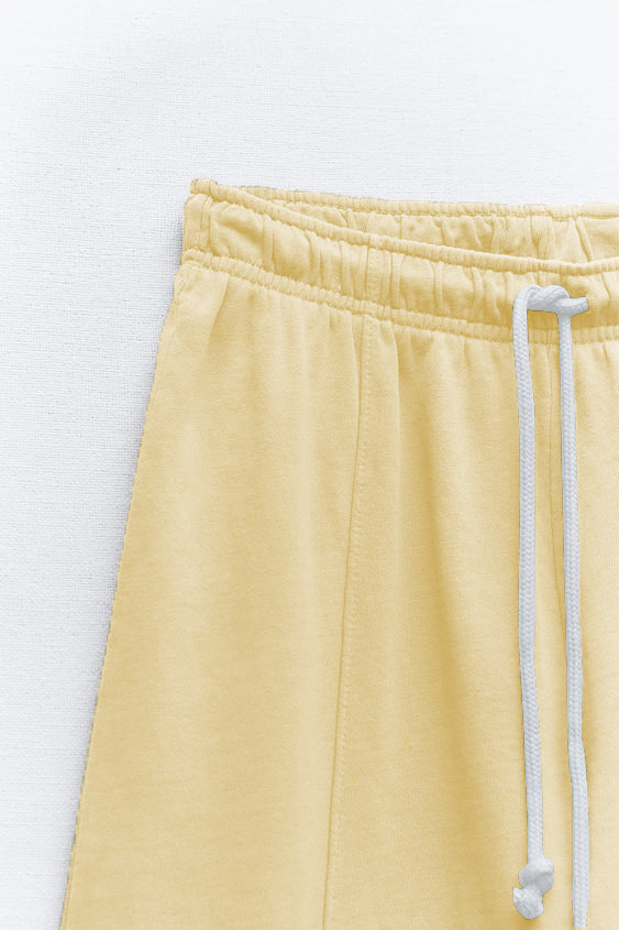 CREAM STRAIGHT FIT JOGGING TROUSER FOR WOMEN