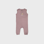 Load image into Gallery viewer, PURPLE RABBIT PRINT HALF BODY ROMPER
