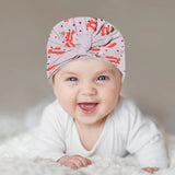 FAWN LITTLE PRINCESS PRINTED WITH BOW TURBAN CAPS FOR GIRLS