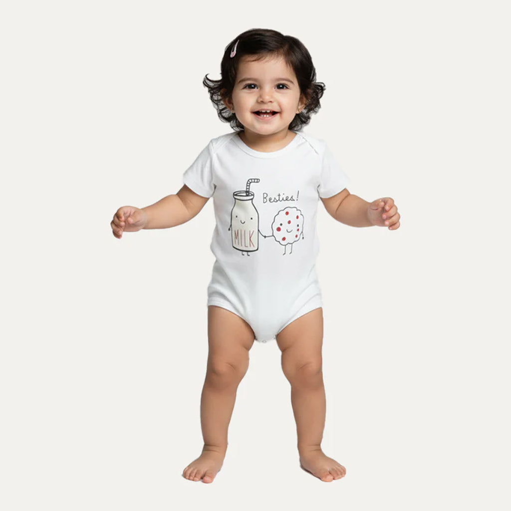 8 Colors Bestie Print Half Body Romper For Summers