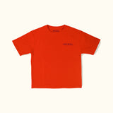 ORANGE "CHEERFULL" PRINT T-SHIRT FOR MEN