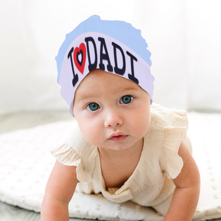 BLUE & WHITE "I LOVE DADI" PRINTED CAP UNISEX Main image