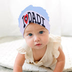 BLUE & WHITE "I LOVE DADI" PRINTED CAP UNISEX