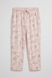 Pink Lion Print Trousers For Girls / Womens