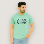 Load image into Gallery viewer, SEA GREEN &quot;AUTHENTIC WEAR&quot; PRINT T-SHIRT FOR MEN
