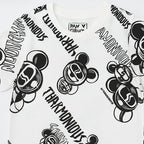 WHITE HARMONIOUS PRINT HALF SLEEVES T-SHIRT FOR BOYS