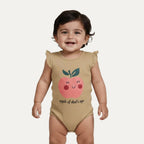 8 Colors Apple Print Half Body Romper For Summers