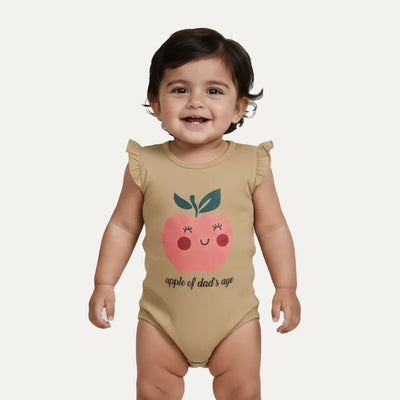 8 Colors Apple Print Half Body Romper For Summers