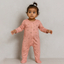 Pink Sea Animals Print Romper For Winters