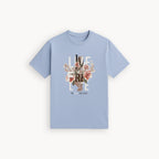 BLUE LOVE PRINT T-SHIRT FOR WOMEN