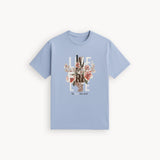 BLUE LOVE PRINT T-SHIRT FOR WOMEN
