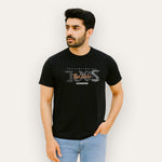 Load image into Gallery viewer, BLACK &quot;TXS&quot; PRINT T-SHIRT FOR MEN

