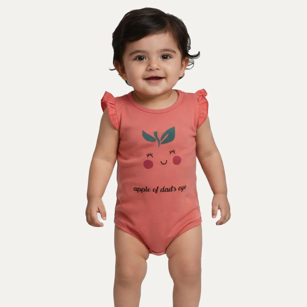 8 Colors Apple Print Half Body Romper For Summers Secondary image