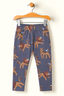 GREY LION & TIGER PRINT JERSY FABRIC PAJAMA TROUSER