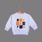 Load image into Gallery viewer, SKY BLUE &quot;HERO&quot; PRINT TERRY FABRIC SWEATSHIRT
