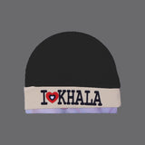 BLACK & CREAM "I LOVE KHALA" PRINTED CAP UNISEX