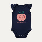 8 Colors Apple Print Half Body Romper For Summers