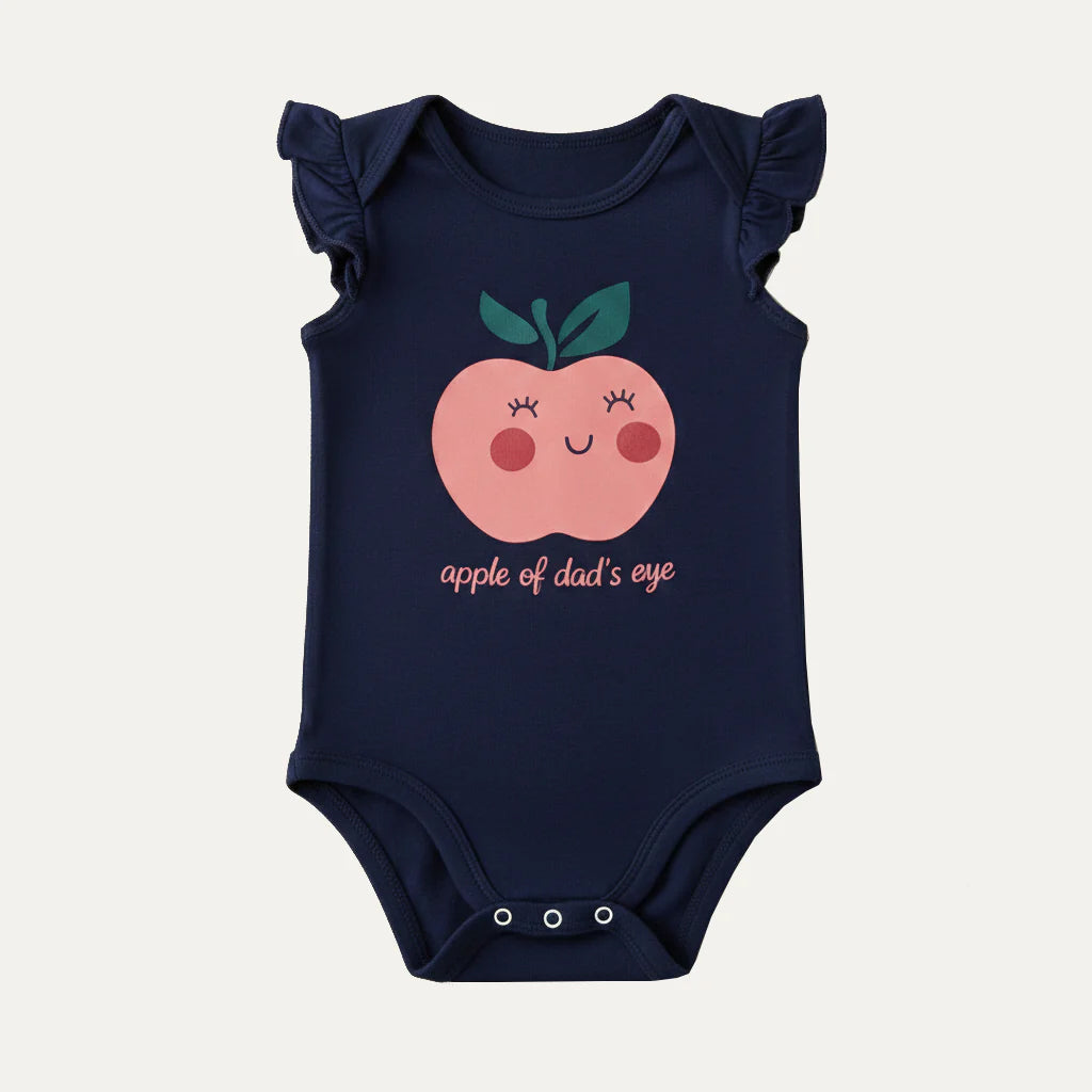 8 Colors Apple Print Half Body Romper For Summers