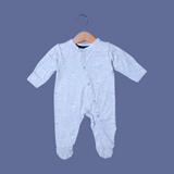 BLUE GOOD DAY PRINT FULL BODY FULL SLEEVES ROMPERS