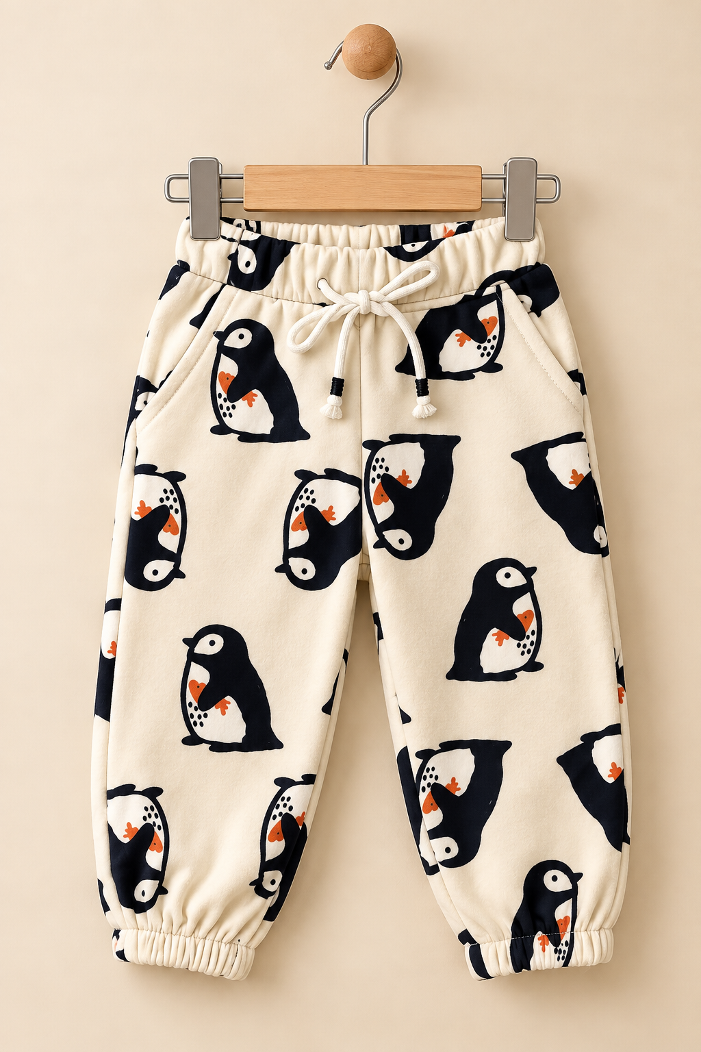 Beige Penguin Cozy Luxe Pajama