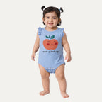 8 Colors Apple Print Half Body Romper For Summers