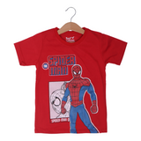 RED SPIDER MAN PRINTED HALF SLEEVES T-SHIRT